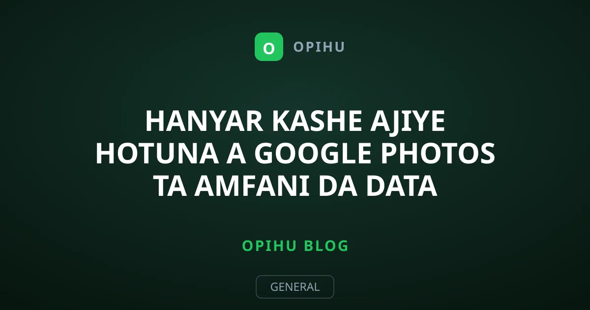 Hanyar Kashe Ajiye Hotuna A Google Photos Ta Amfani Da Data